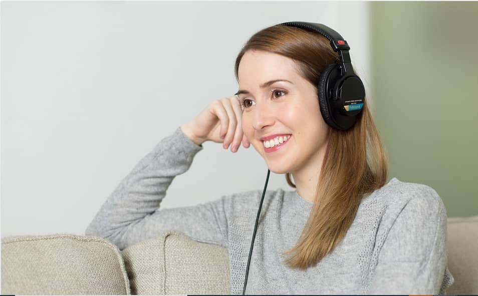 listening to music